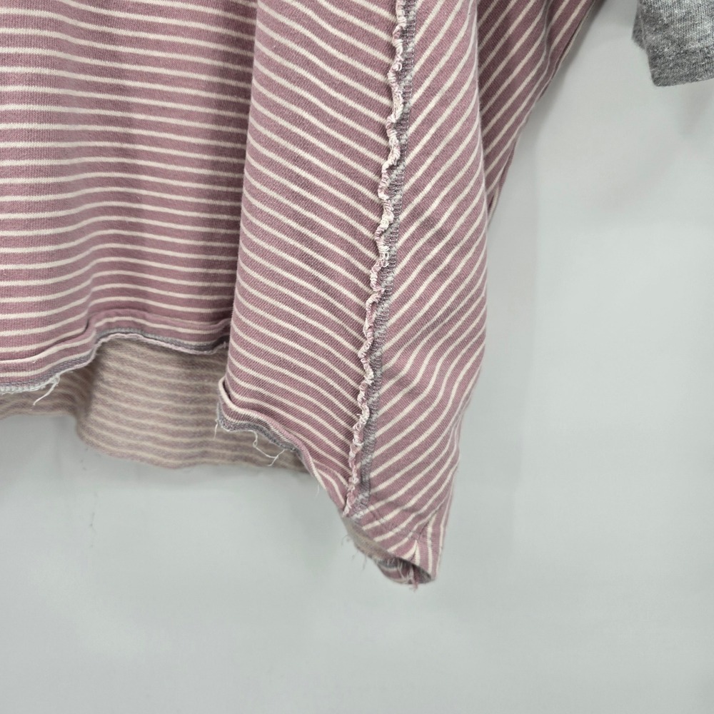 Striped Pink Patchwork Women’s Top - Picture 7 of 9